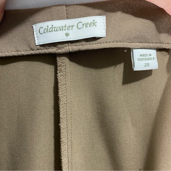 Coldwater creek beige women’s side zip trouser straight leg size 20 plus size - Picture 13 of 13